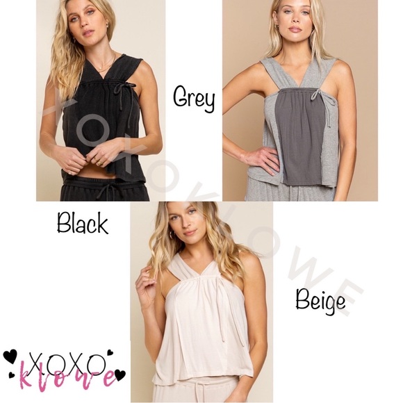 POL Ivory Halter Neck Sleeveless Top - Picture 12 of 14